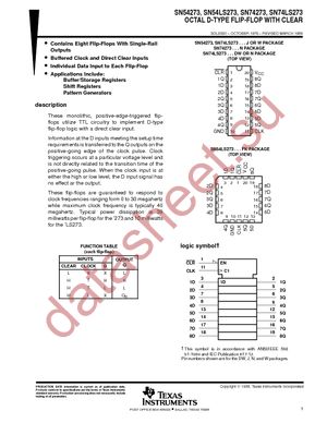 SN74LS273NSRG4 datasheet  